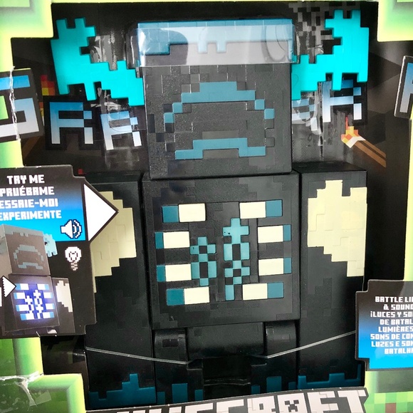 Minecraft, Warden, 2022, Action Figure, Toy, With Lights & Sounds, NEW, In Box - Picture 3 of 13